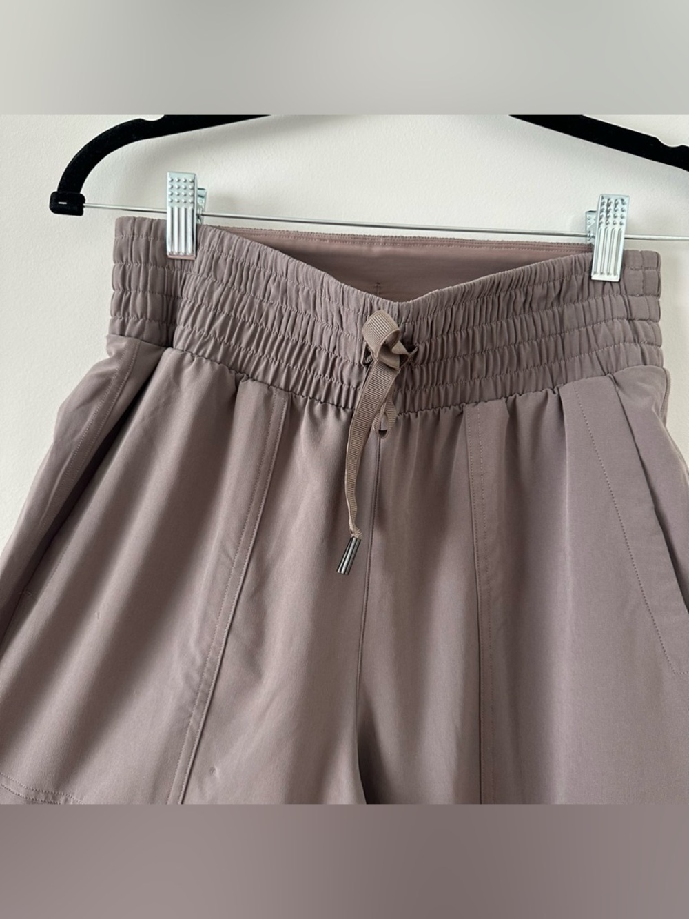 Spanx Out Of Office Cargo Joggers Sweatpants Smoke Taupe Brown Drawstring Small - Picture 5 of 13